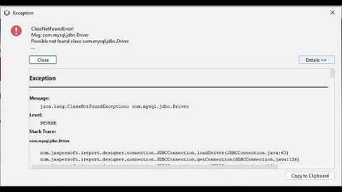 [SOLVED]ClassNotFoundError! Msg:Com.mysql.jdbc.driver || IReport Netbeans || JasperReport