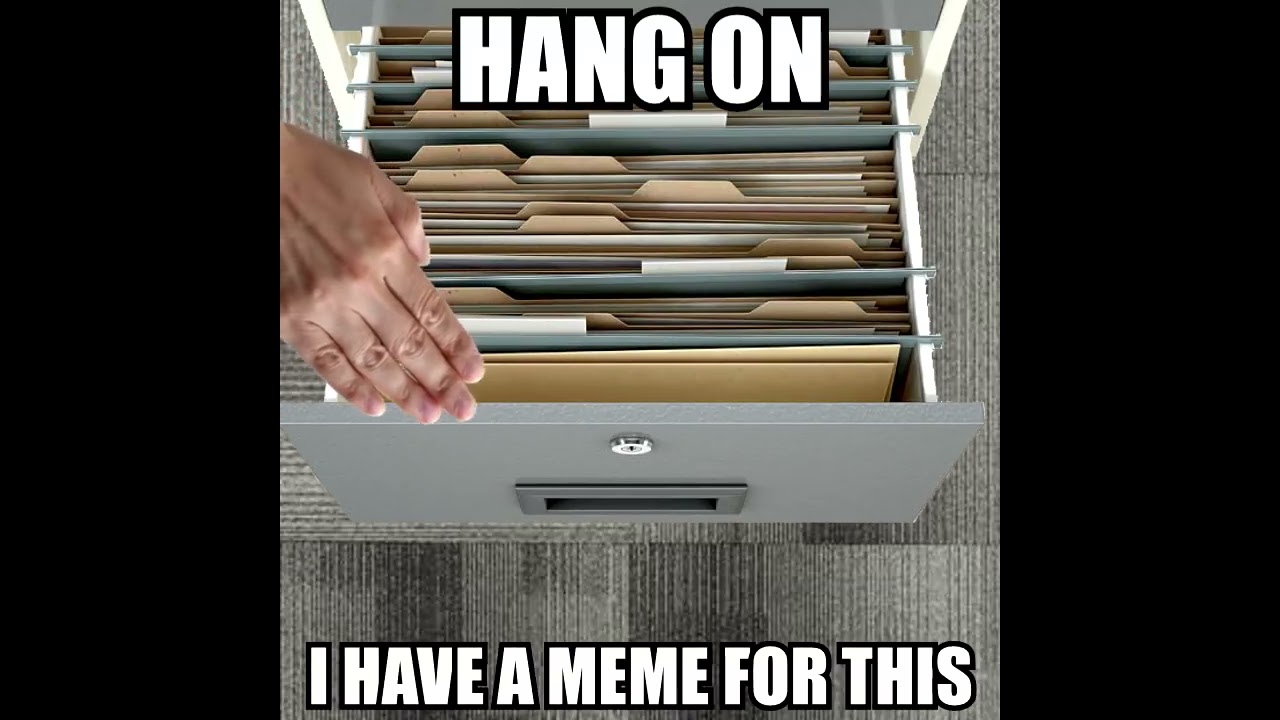 HANG ON I HAVE A MEME FOR THIS