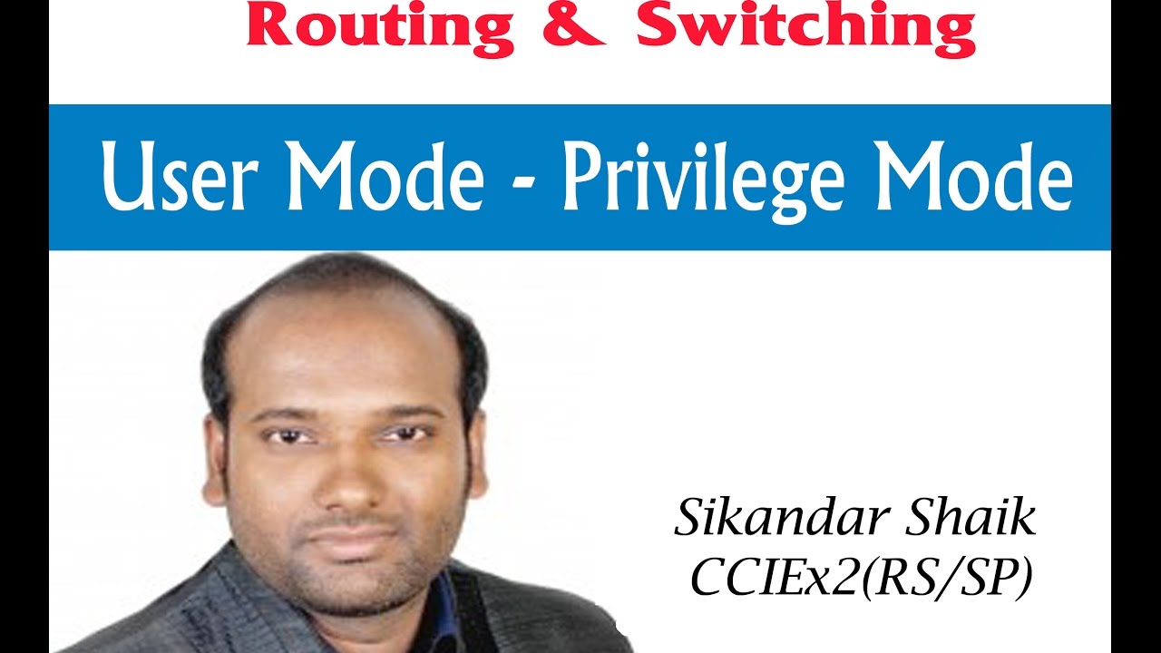 User Mode - Privilege Mode - Video By Sikandar Shaik || Dual CCIE (RS/SP) # 35012