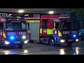 Full house euston fire rescue unit and pump turnout london fire brigade