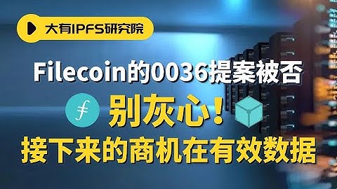 Filecoin的0036提案被否后，未来两年的商机在有效数据