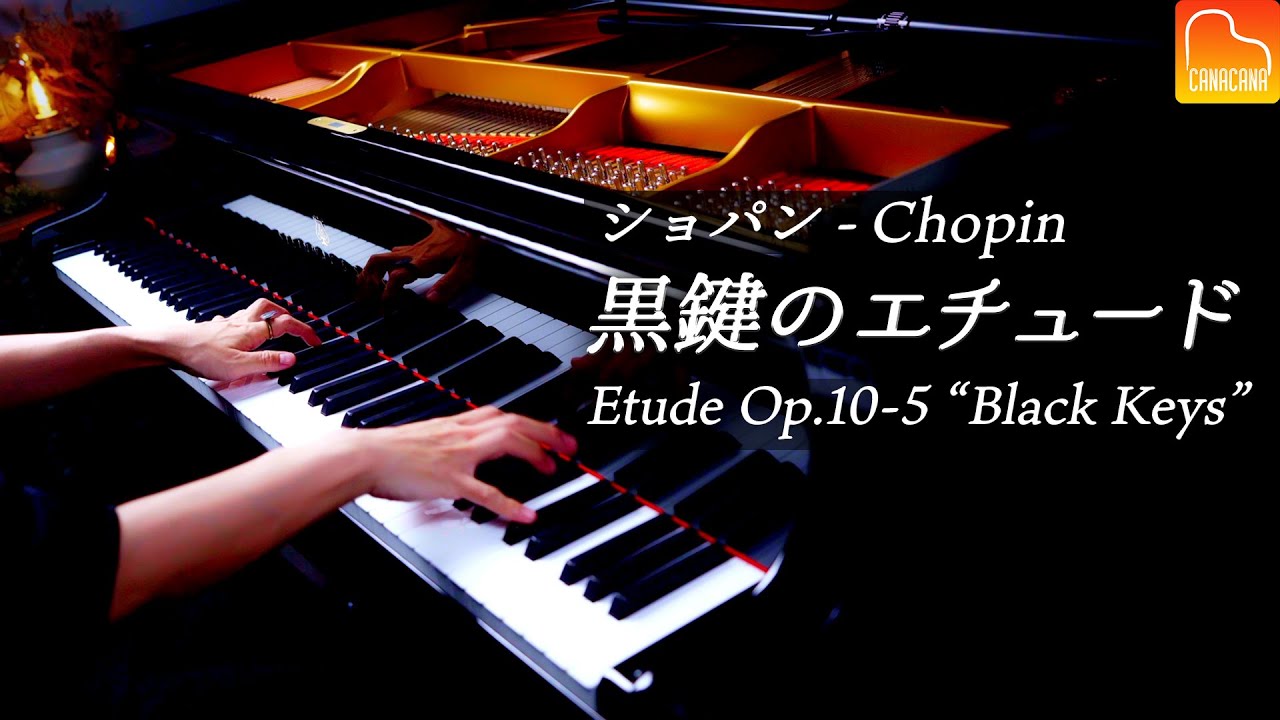 【名機希少】嵯峨野 Klingel 黒檀鍵盤 黒鍵のエチュード」ショパン《解説あり》スタインウェイ