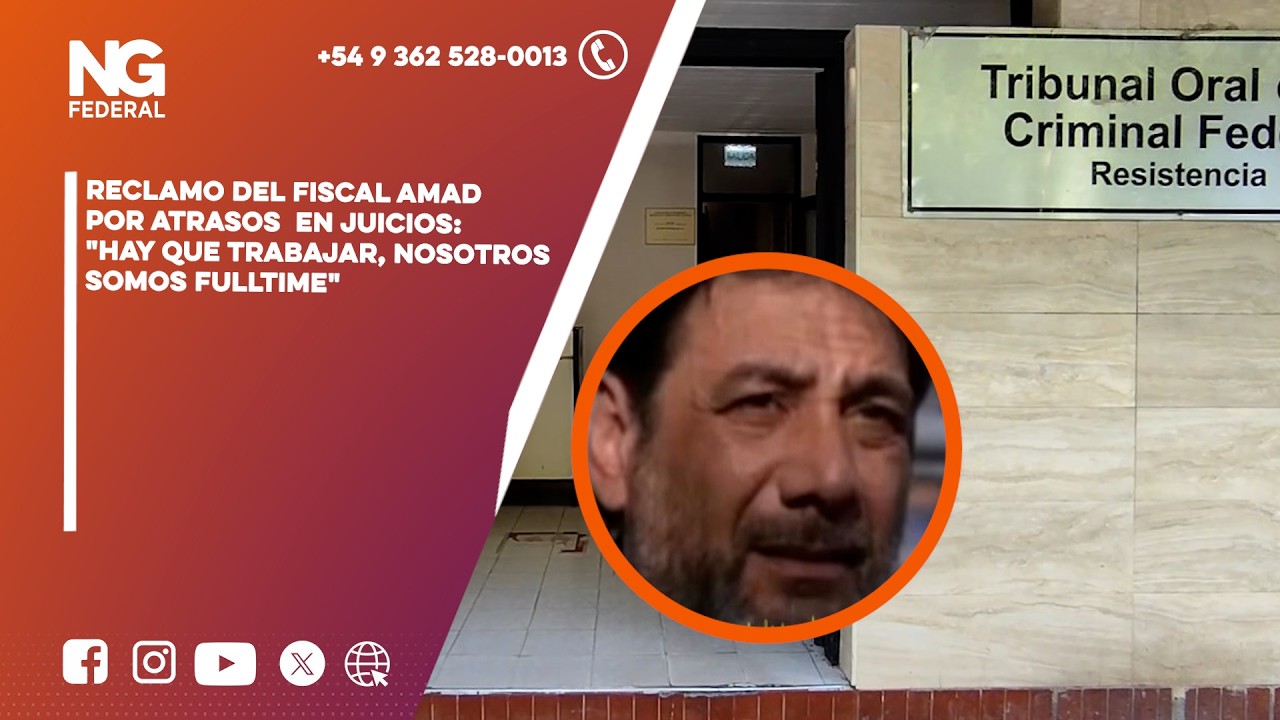 ►"Somos full time y no nos pagan poco": El fuerte reclamo del fiscal Carlos Amad por la lentitud judicial