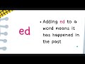 Understanding Inflectional Endings