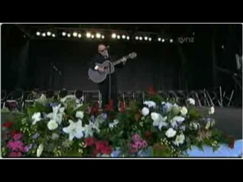 Dave Dobbyn performs Welcome Home during the Chris...