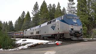 Amtrak Zephyr 175 Eastbound near Alta Ca