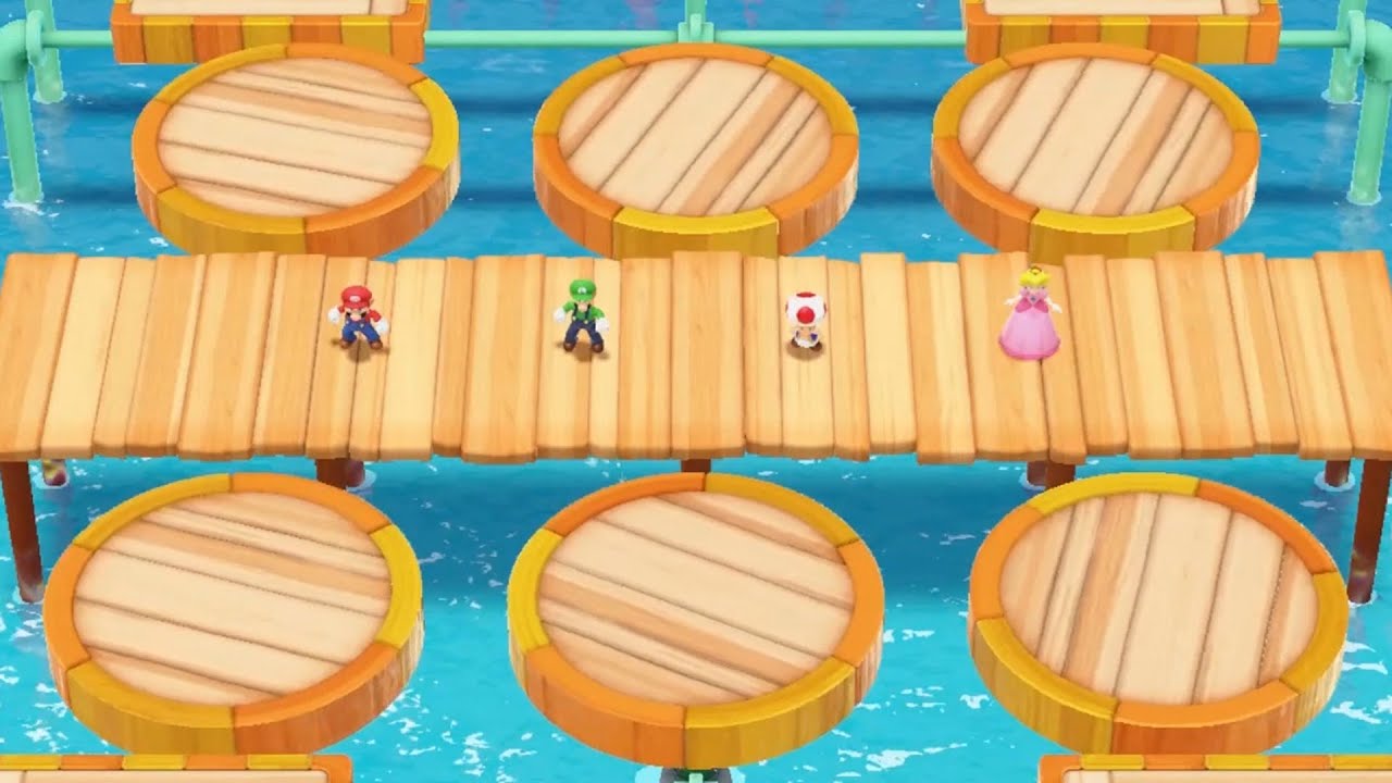 Super Mario Party Jamboree Minigames Mario, Luigi, Toad, Peach - YouTube