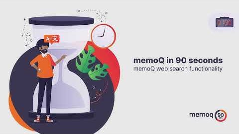 memoQ web search functionality - memoQ in 90 seconds #11