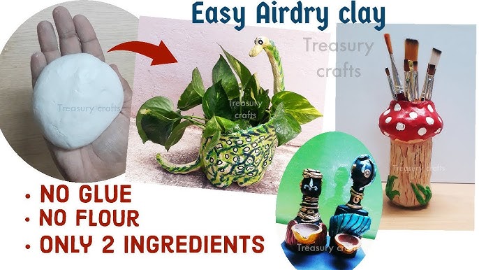 How to Make Air Dry Clay: No Cooking Required! (For flat projects