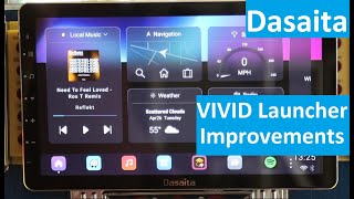 PREMIUM Dasaita Head Unit  Vivid Launcher Updates + Improvements