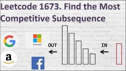Leetcode 1673. Find the Most Competitive Subsequence