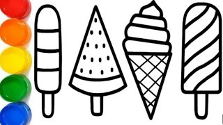 How to draw ice cream