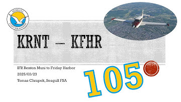 NDB approach | IFR Renton to Friday Harbor | Group Flight 105