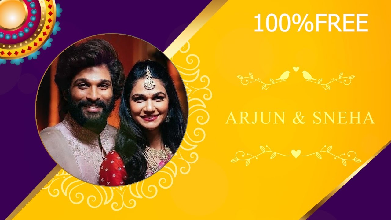 Latest Wedding Invitation Video | Free Green Screen Template Link In