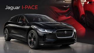 Jaguar I-PACE First Look | Red Leather Interior of Jaguar’s First Electric SUV Black Jaguar With Red Interior