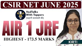 How Kirti Scored Highest Marks in CSIR NET Dec 2024 |Kirti’s Journey to AIR 1 |ChemTalk With Toppers