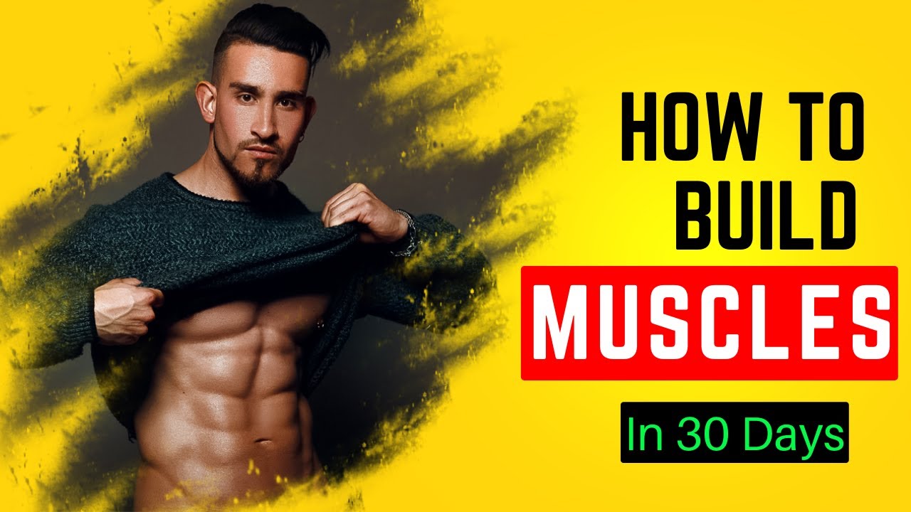 How to build muscles in 30 days | How to FORCE muscle growth at home ...