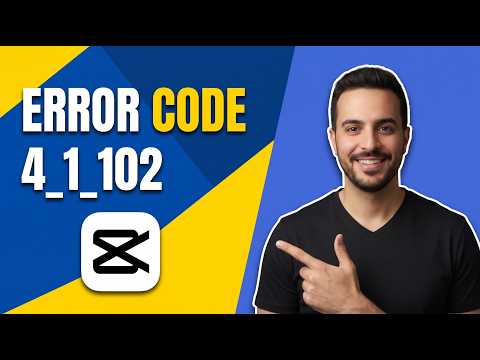 CapCut Error Code 4_1_102 (Easy Fix Guide)