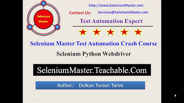 Selenium Python Webdriver Online Course