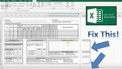 Excel How-To: Preparing a Form for Printing, a Simple Approach