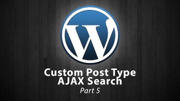 WP Custom Post Type AJAX Search - Part 5