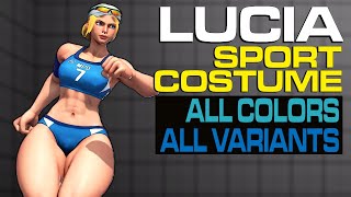 コスチューム「スポーツ」：ルシア すべての色とバリアント LUCIA SPORT COSTUME ALL COLORS