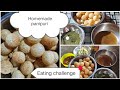 Instant panipuri Making/homemade panipuri /golgappa eating challenge 😋😋 @sankarry1