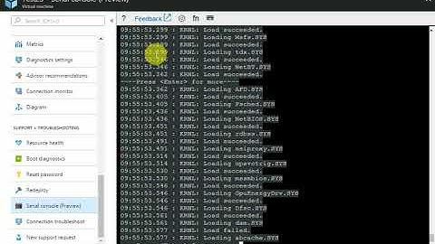 Azure Serial Console for Windows Servers