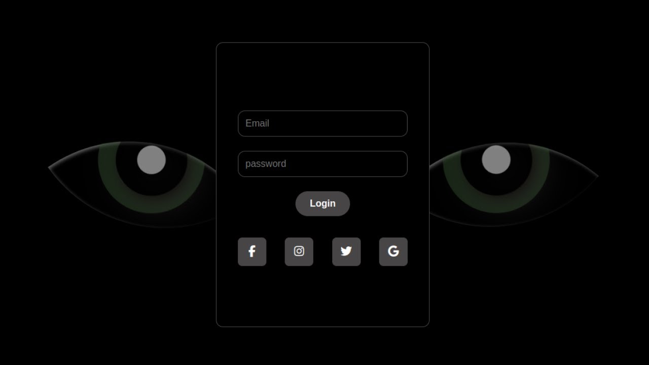 Modern Login Form Design | HTML CSS Tutorial - YouTube