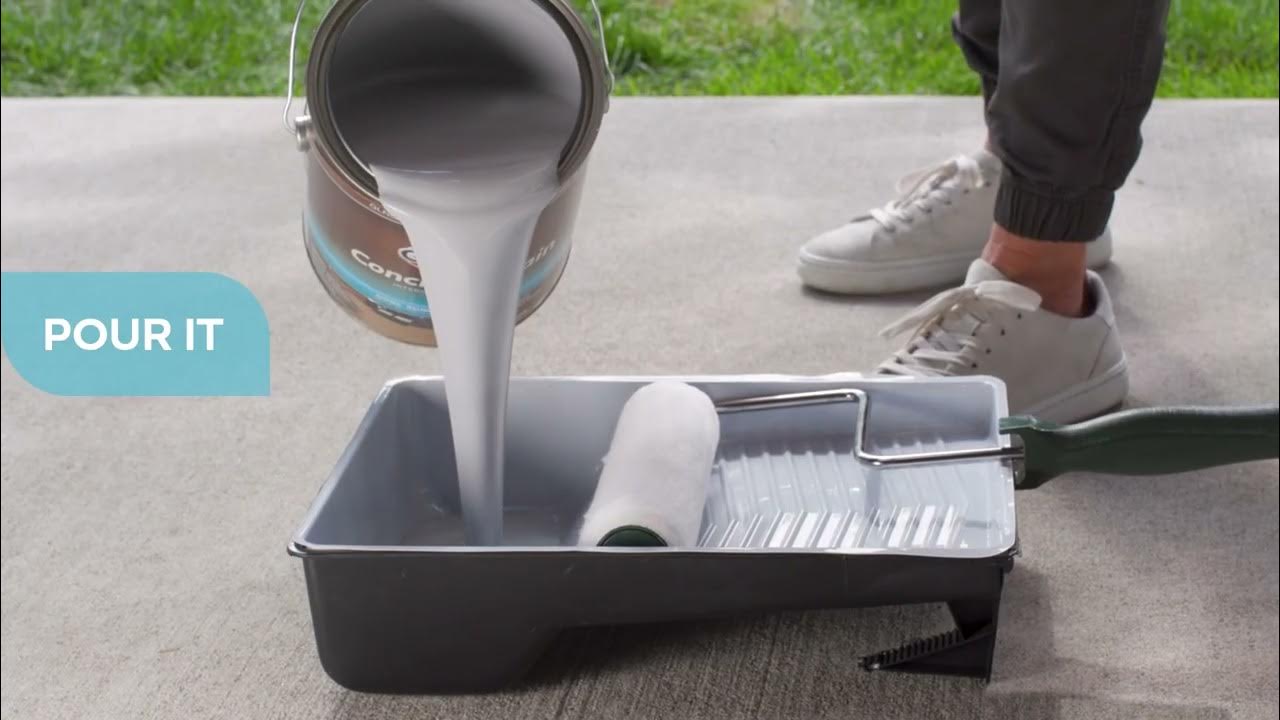 Glidden Concrete Stain How To YouTube