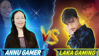 LAKA GAMER VS ANNU GAMER 😱😱 @LakaGamingz #freefire #garenafreefirelive #annugamerff