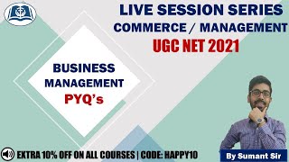 Past Year Questions | Business Management | Commerce | Management | UGC Net 2021