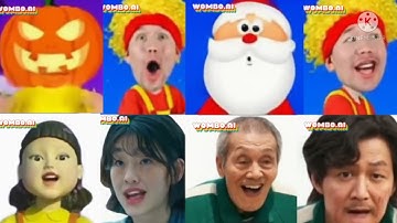 D Billions | Santa Claus feat Squid Game Singing Numa Numa song - Na #part2