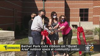 Bethel Park Cuts Ribbon On "Quiet Area" Outdoor Space At Community Center
