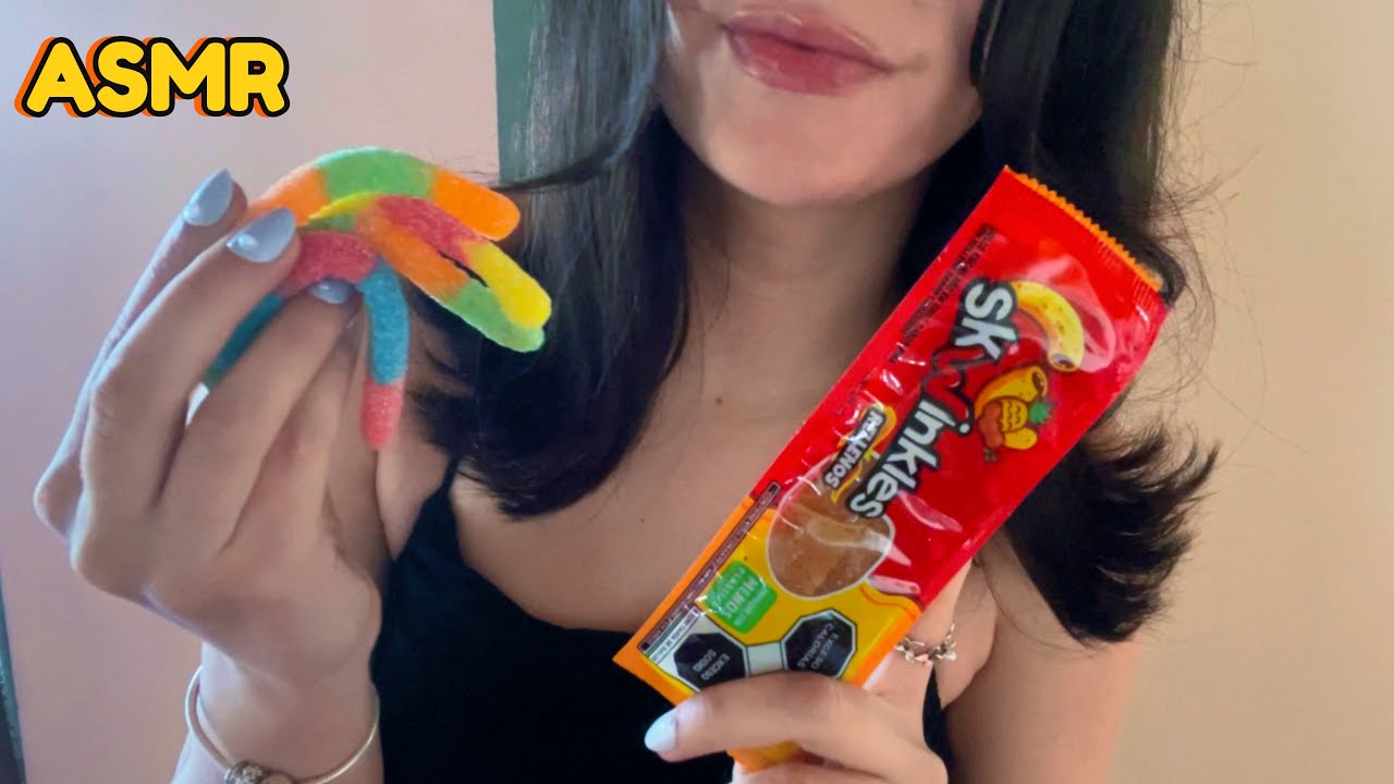 ASMR comiendo skwinkles y lombriz de gomita | StoryTime 😴 eatingsounds