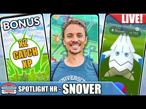 Shiny SNOVER Spotlight Hour | Pokémon GO