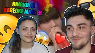 Me and my sister watch Jungkook the karaoke master (Reaction)