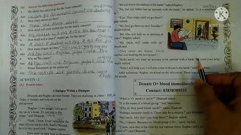 Std-8, Sub-English,Text: - Unit-5, Activity- 2(part-1).Aaradhya classes.