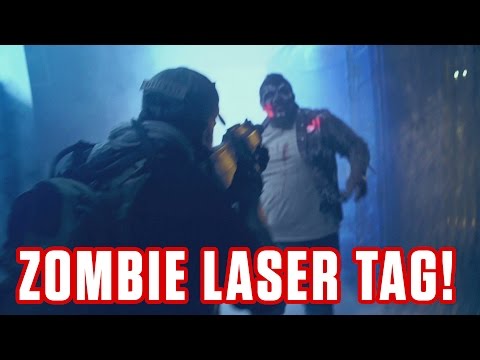 New Interactive Zombie Laser Tag Maze (Special Ops: Infected) At Knott's Scary Farm