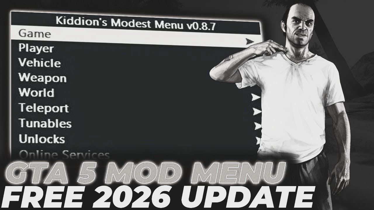 GTA 5 Kiddions Mod Menu PC 2026 Free GTA Online Cheat