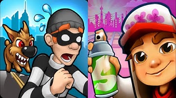 Robbery Bob vs Subway Surfers New Update Gameplay Android,ios Part 16