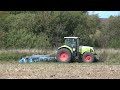 CLAAS ARES 640C c LEMKEN CARAT 9 рыхление земли.