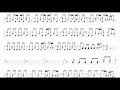 Cherryblossom-さよならの空 Sayonara No Sora | Drum Score, Drum Sheet Music