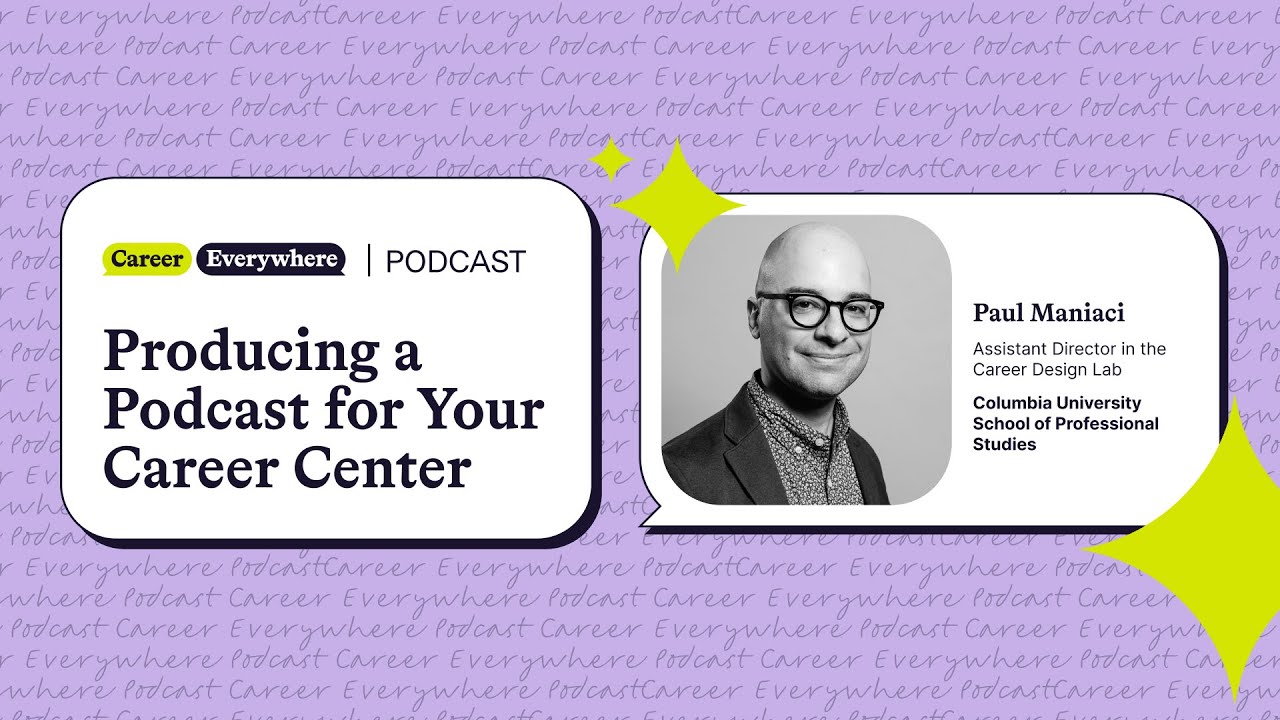 Producing a Podcast for Your Career Center - YouTube - Humanities Skills In Podcasting Careers