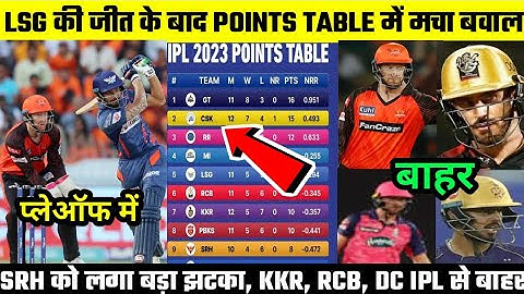 IPL 2023 Today Points Table । SRH VS LSG After Match Points Table । IPL 2023 points table।LSG VS SRH