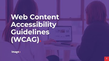 Content Accessibility Training - 3.Web Content Accessibility Guidelines (WCAG)