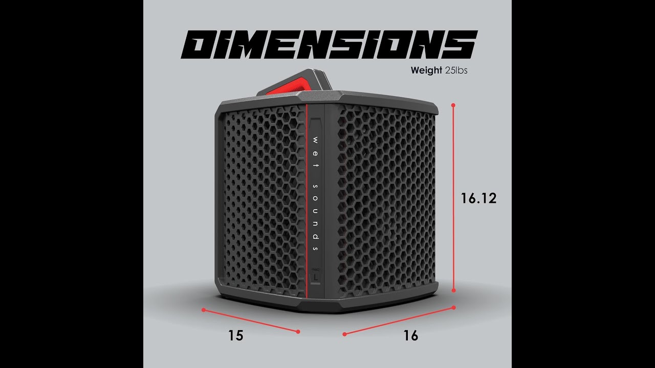 Wet Sounds Portable Bluetooth Speaker Review | IP67 Waterproof, 40Hr Battery