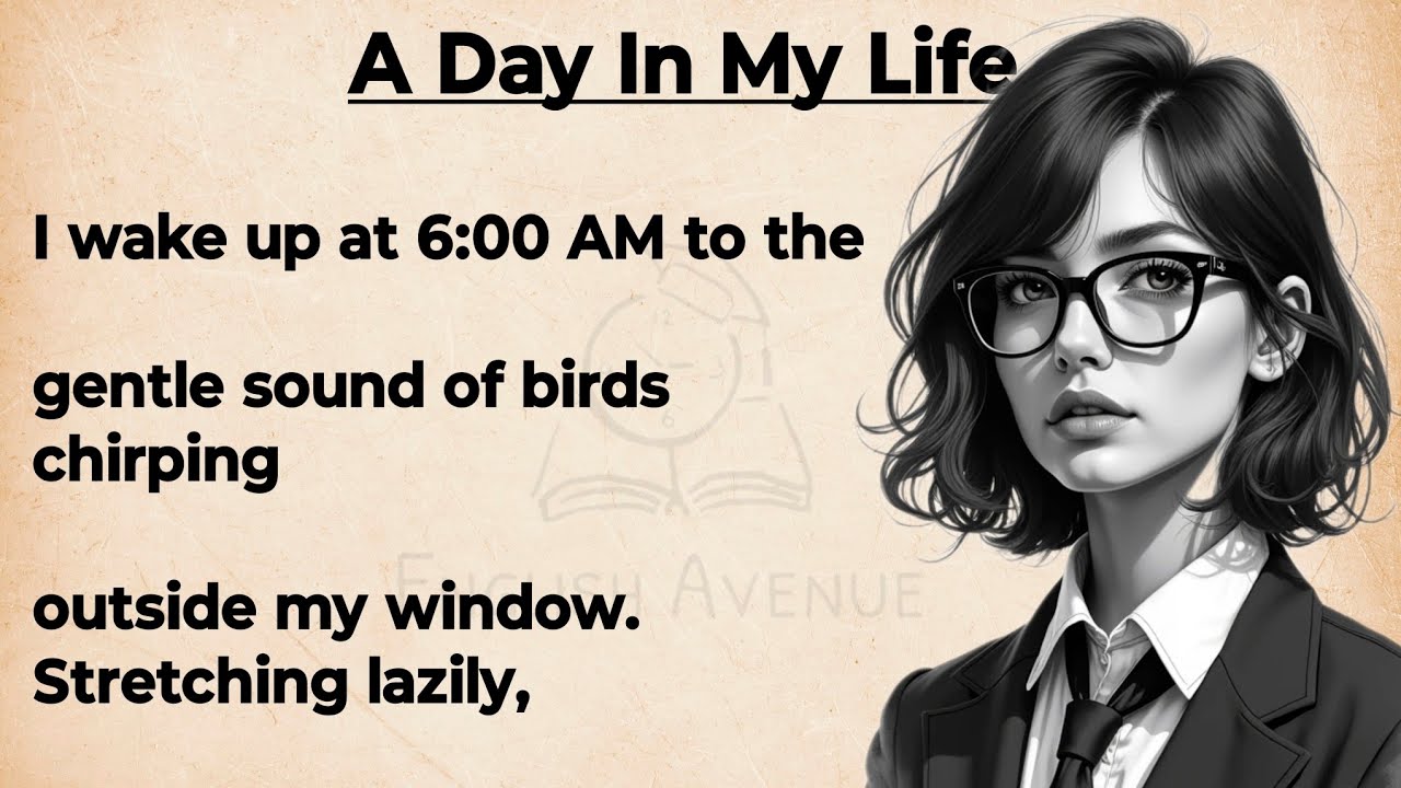 Outline Video A Day In My Life English story || Improve your English Through Stories || stories for daily life