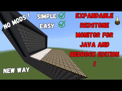 Redstone EXPANDABLE MONITOR I Bedrock and Java Edition !