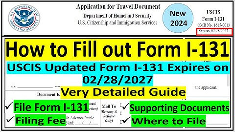 Form I-131:Application for Travel Document - Advance Parole for Adjustment of Status (I-485)
